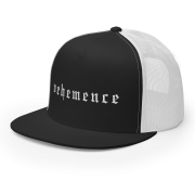 Vehemence txt Trucker Cap – black/white