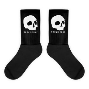 Cranium crew socks – black