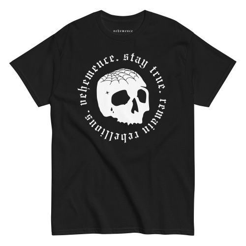Stay true cranium tattoo t-shirt – black