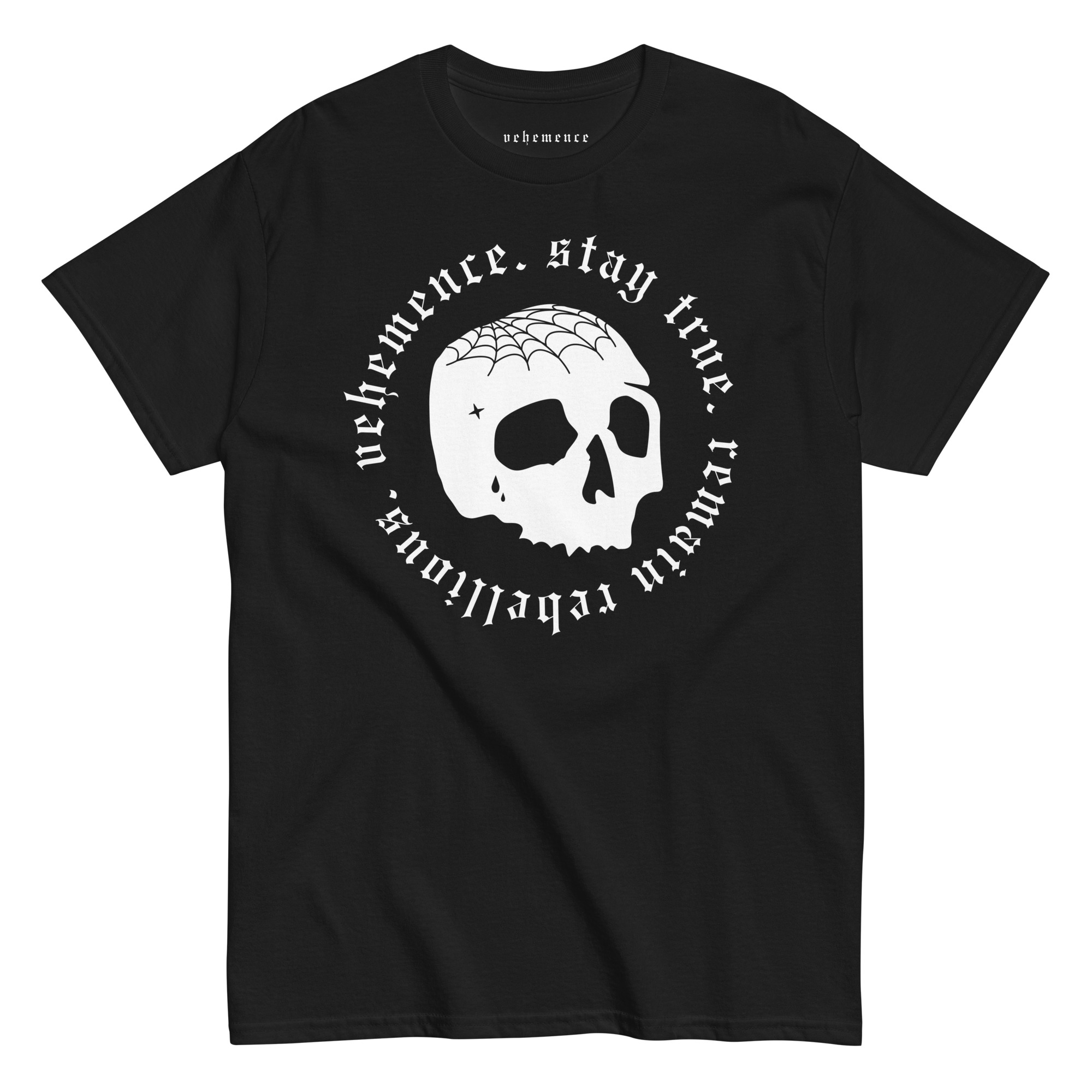 Stay true cranium tattoo t-shirt – black